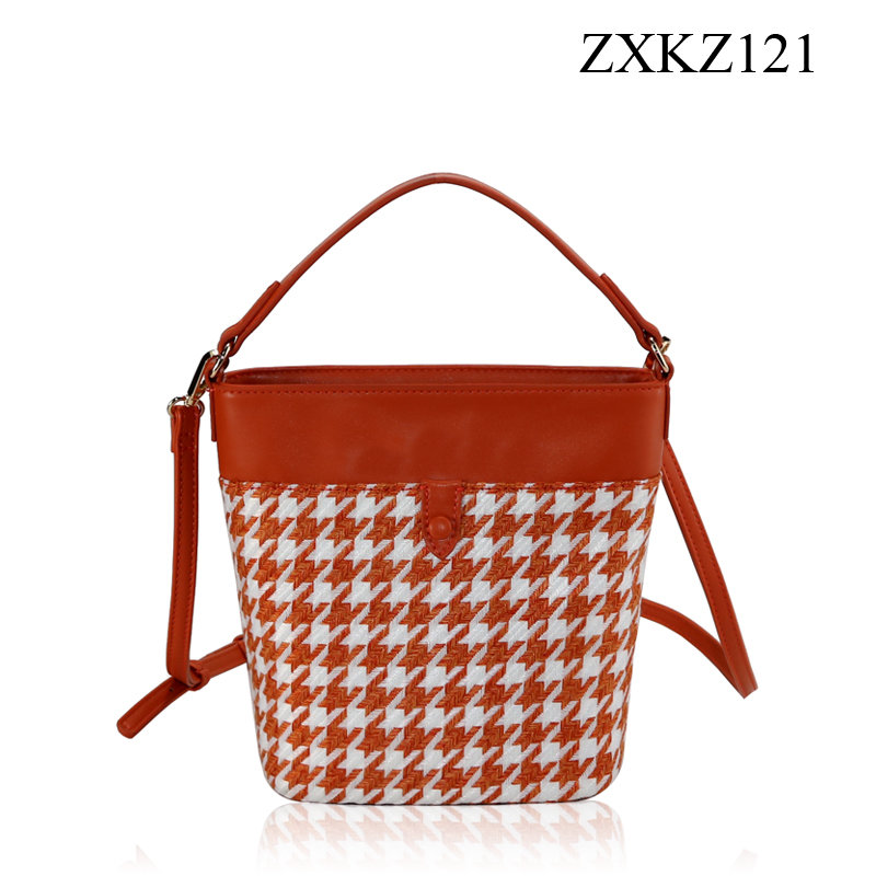 Woven Fabric Bucket Bag