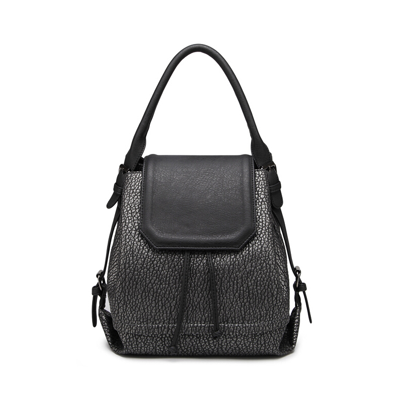 Metallic Black Pebble Backpack