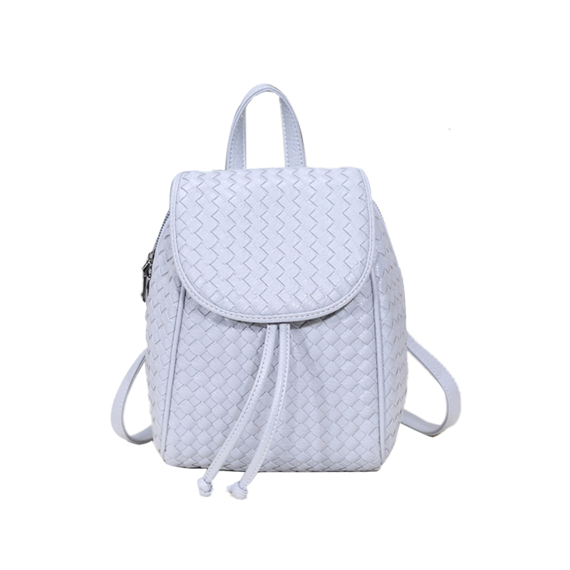 Ladies Woven PU Backpack