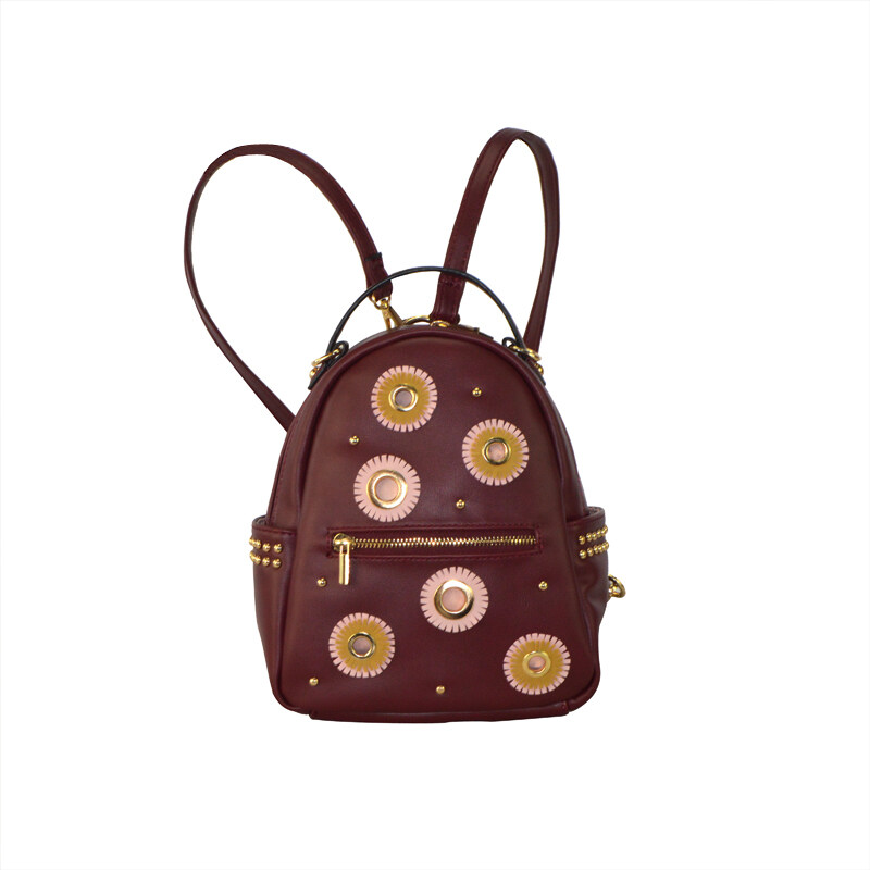 Unique Flower patch Eyelet Backpack