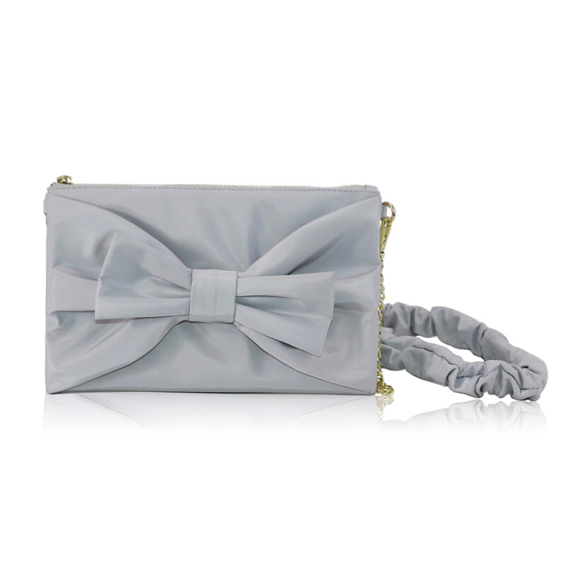 Fabric Clutch with Chain Strap