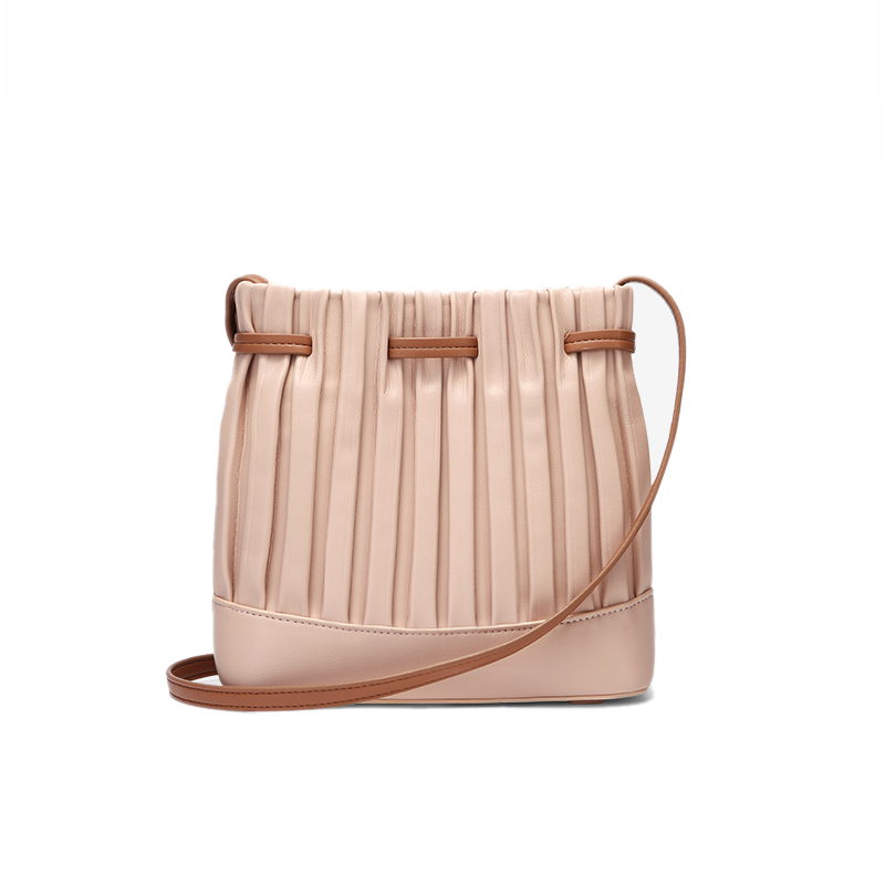 Pleated Bucket Bag