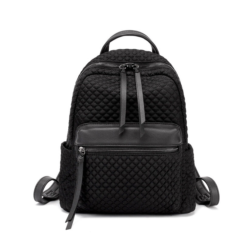 Quilted Polyester Backpack