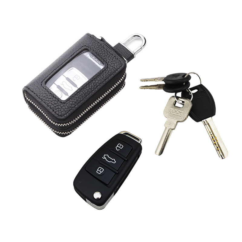 Hot Double Zipper Car Key Case