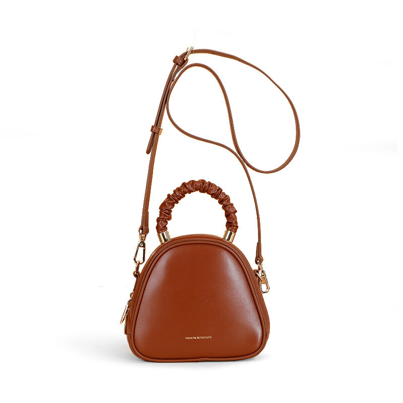 Split Leather Small Handbag